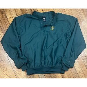 Zero Restriction Pullover Jacket Green Oakmont Country Club Golf Men's Sz Medium